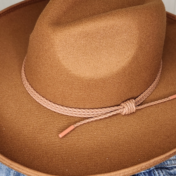 Mocha Brown Hat with Attached Cording Detailing - Picture 12 of 17